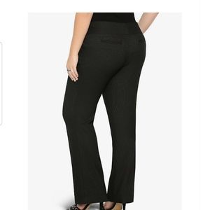 Torrid size 18 women's slacks black pinstripe
